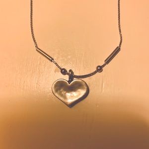 Silpada Designs sterling silver heart necklace.